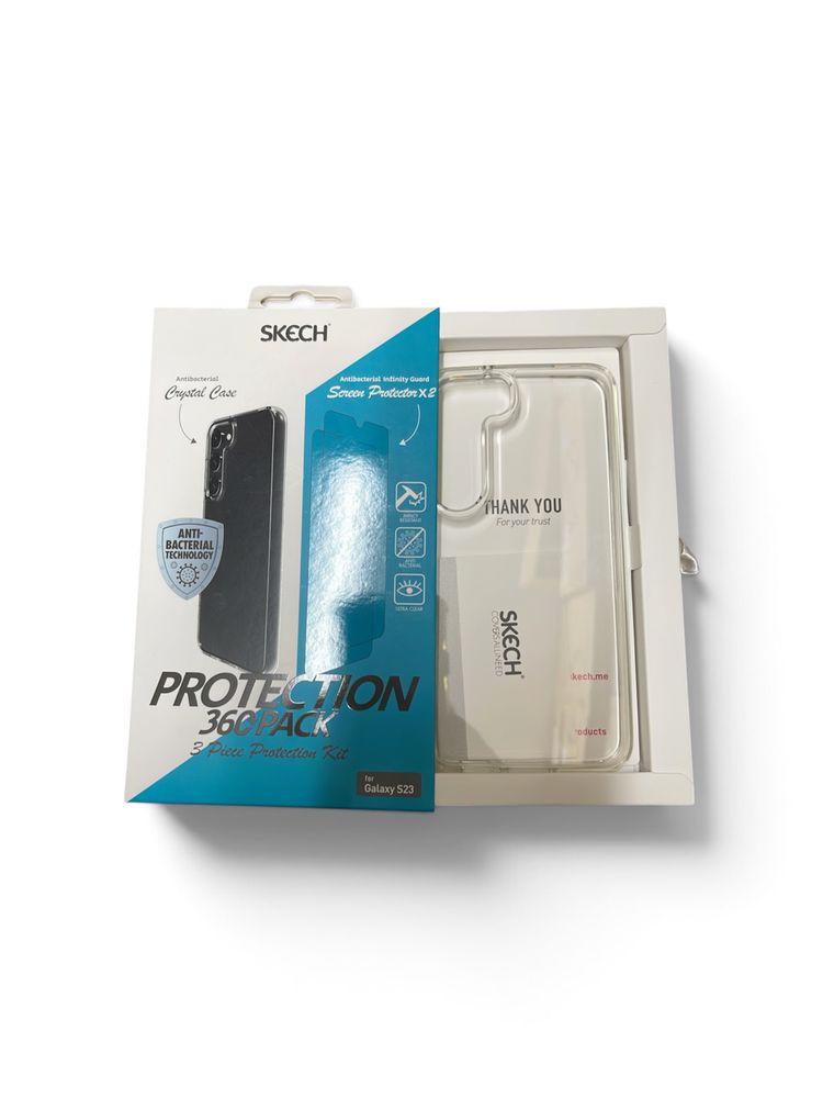 Other Skech Protection 360 Pack Crystal Case And Screen Protector Kit For Galaxy S23 Ultra product image